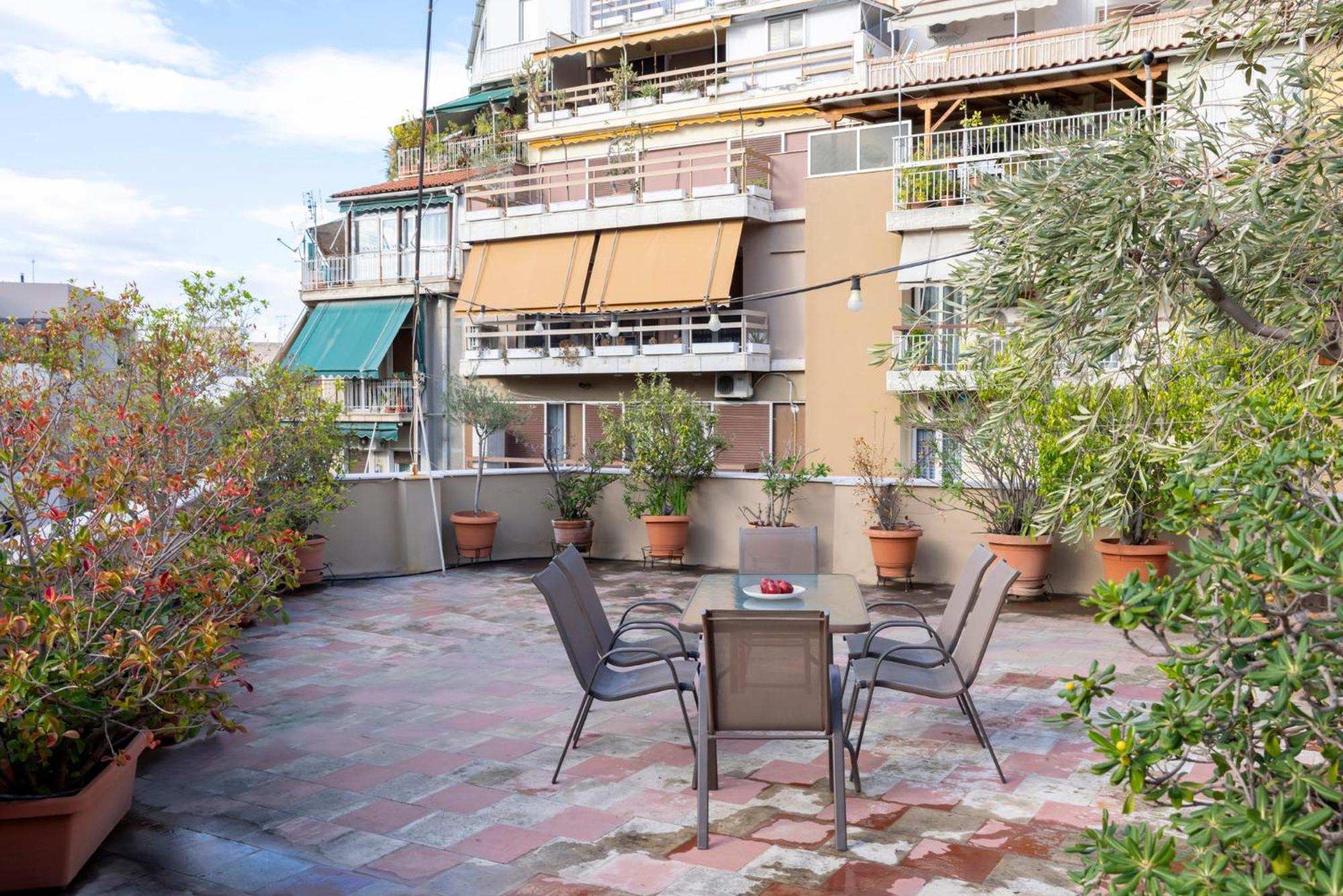 Acropolis Maisonette 3Br 6Ppl 15Min Metro&Museum Athén Kültér fotó